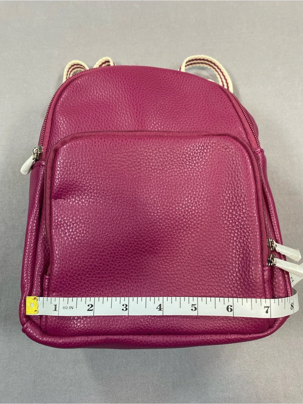 Jewell by Thirty One Mini Pebbled Backpack in Fuchsia